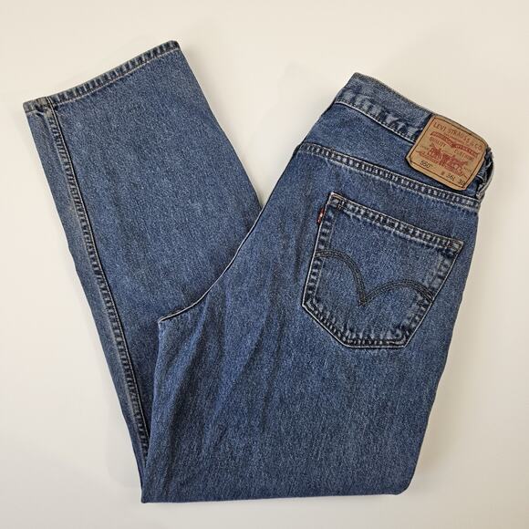 Levi's 550 Jeans Men's 36x30 Relaxed Fit Straight Leg Denim Medium Wash Rigid‎ - Picture 1 of 11
